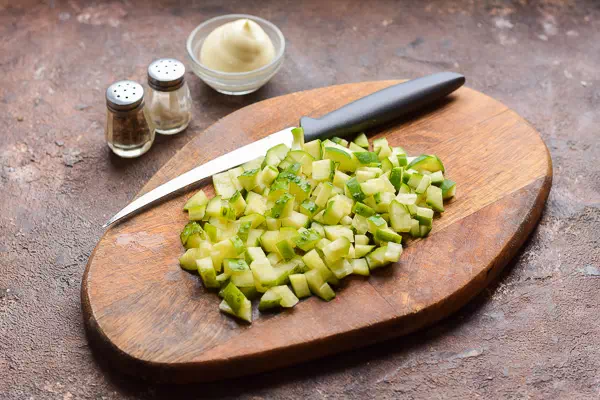 крабовый салат с сыром рецепт фото 4